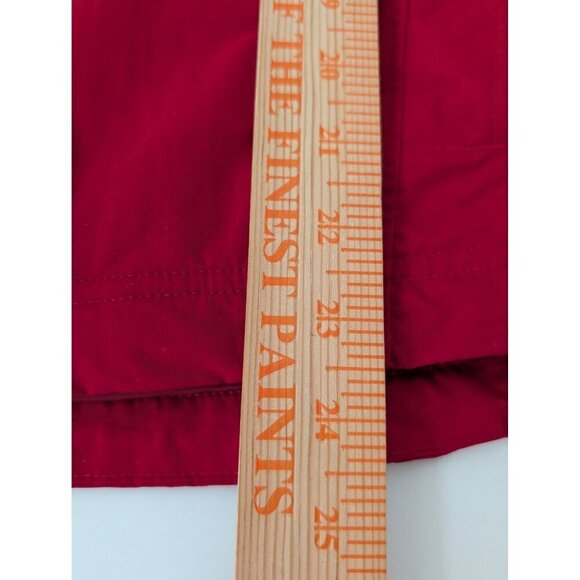 LL Bean Windbreaker Hooded Jacket Womens Size Medium Red Nylon Full Zip Outdoor - Picture 12 of 12